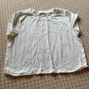 LuLu lemon white crop top